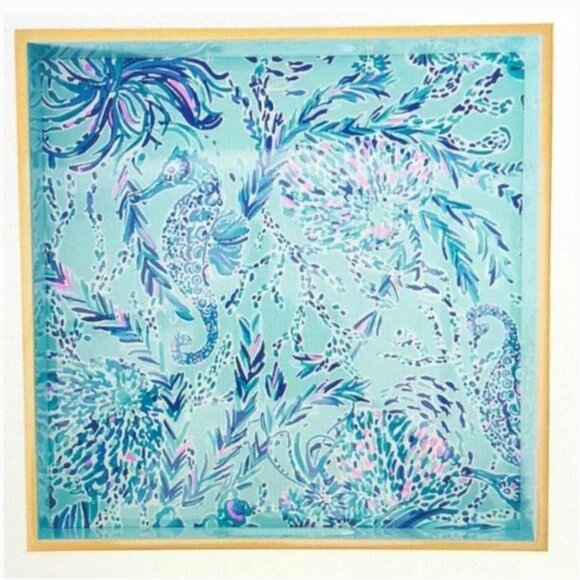 RARE Lilly Pulitzer Lacquer Tray - New Kids on the Dock - Picture 4 of 15